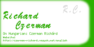 richard czerman business card