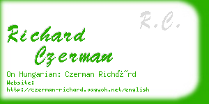 richard czerman business card